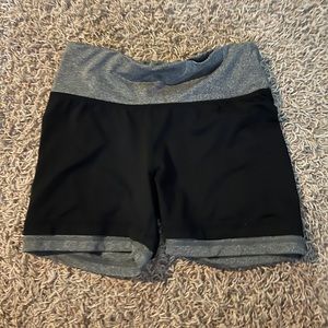 Reebok black and gray spandex